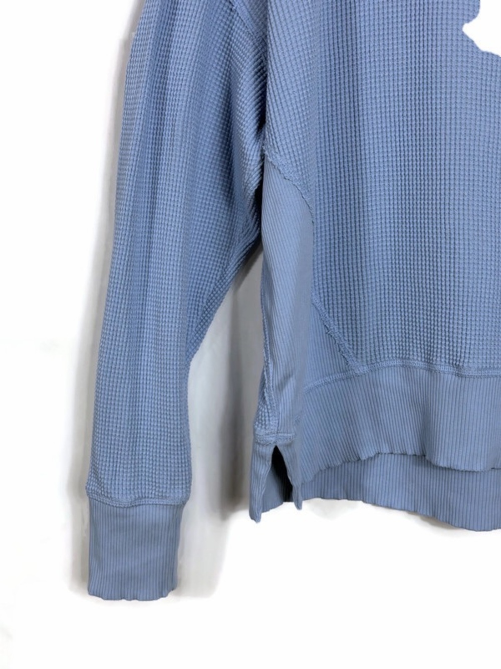 OFFLINE By Aerie Wow! Waffle T-Shirt Relaxed Oversized Blue Size Medium - Picture 4 of 11